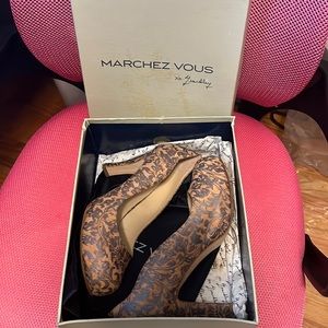 Marchez Vous cork Heels size 9